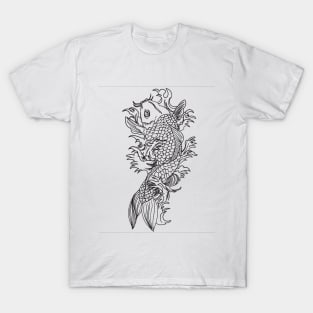 seni gambar koi T-Shirt